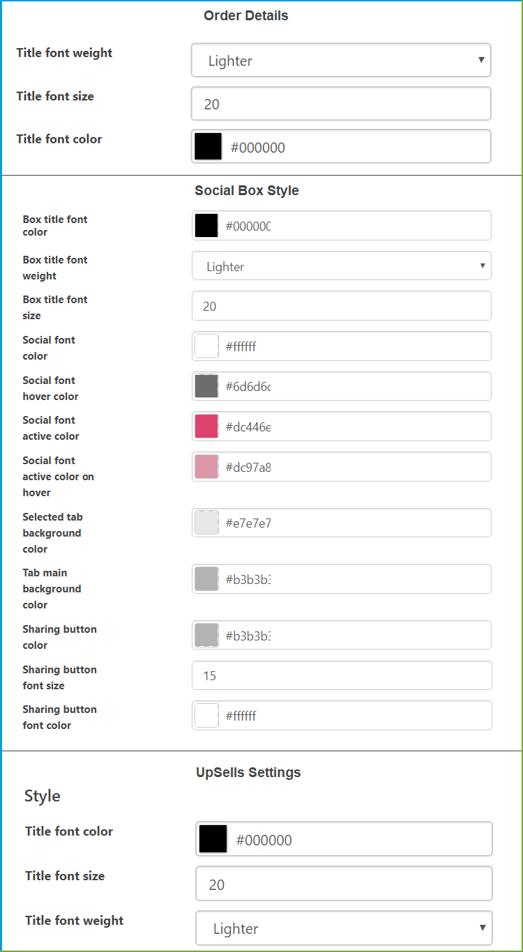 WooCommerce Danke Plugin - Globale Einstellungen